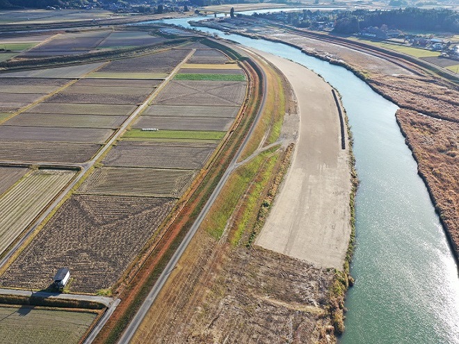下手地区下流河道掘削工事